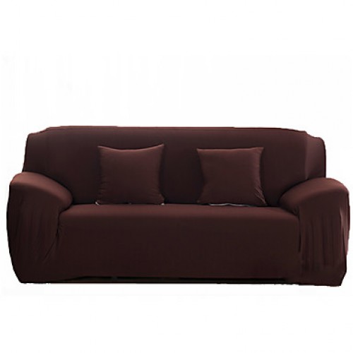 Solid Color Tight All-inclusive Sofa Towel Slipcover Slip-resistant Fabric Elastic Sofa Cover Set Sectional Seat Cover  