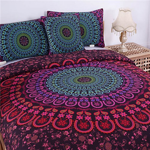 Mandala Bedding Posture Million Romantic Soft Bedclothes Plain Twill3Pcs drap de lit Favorite