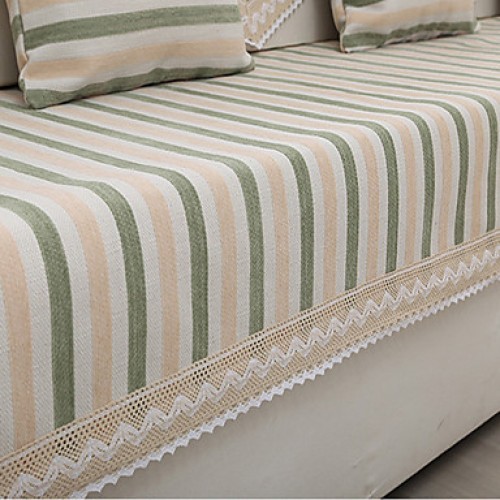 European Classical Sofa Cover Stripe Fabric Sofa Towel Four Seasons Sofa Cushion  