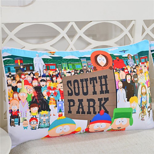 Body Pillow Case Lively South Park Reactive Printing Pillowcase Cover for Bedroom 1 Piece 50cmx75cm Size