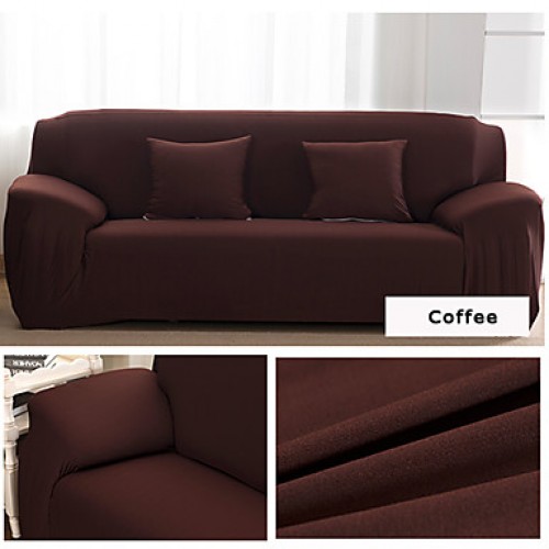 Solid Color Tight All-inclusive Sofa Towel Slipcover Slip-resistant Fabric Elastic Sofa Cover Set Sectional Seat Cover  