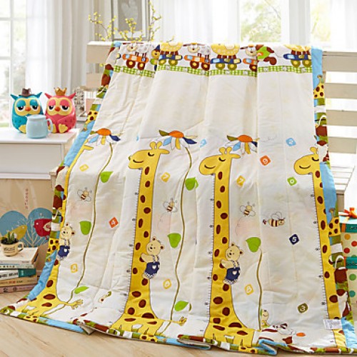 Giraffe Paradise High-end 100% Cotton Air Conditioning Quilt summer Cool Quilt Full/Queen Size