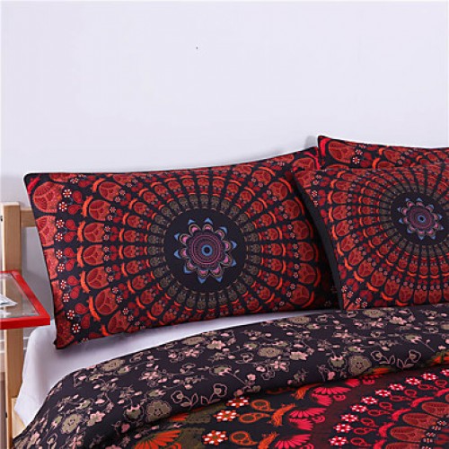 Mandala Bedding Concealed Bedspread Duvet Cover Set 3PcsBedlinen Twin Full Queen King New