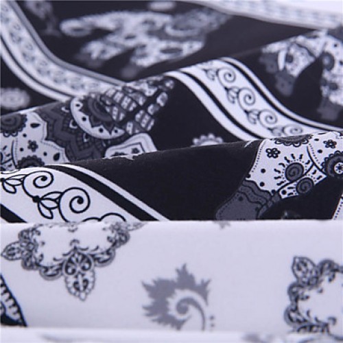 Bedding Bohemia Modern Bedclothes Indian Home Black and White Printed Quilt Cover 3Pcs Hot Sale