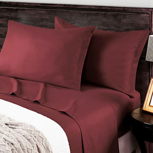 Red Solid Microfiber Sheet Sets