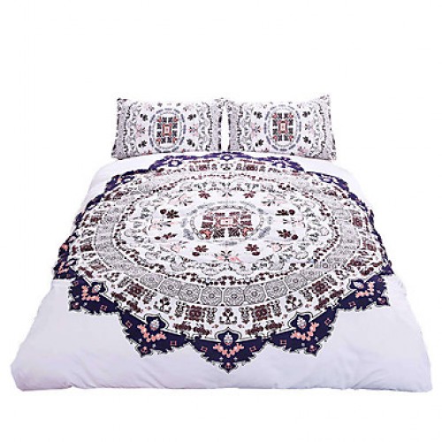 Printed Bedding Set Mandala Nice Design Quilt Cove...