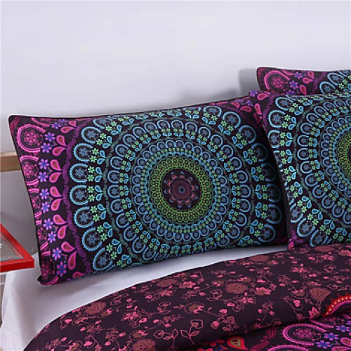 Mandala Bedding Posture Million Romantic Soft Bedclothes Plain Twill3Pcs drap de lit Favorite