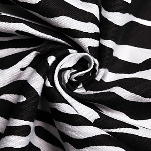 Sheet Set,4-Piece Microfiber Black Zebra Stripes with 12" Pocket Depth